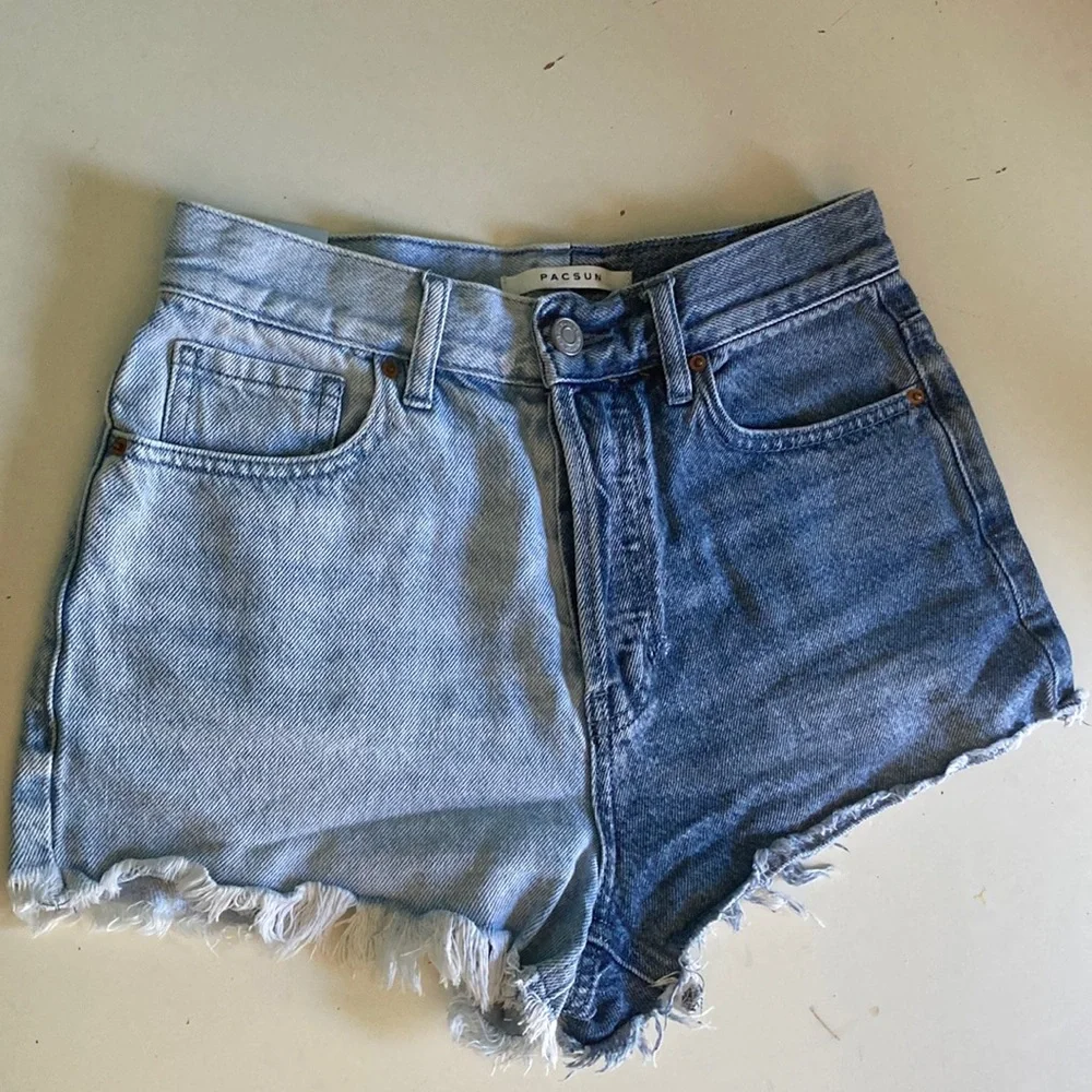 PacSun Blue Cutoff Jean Shorts Women Size 25 Summer Beach Casual 11